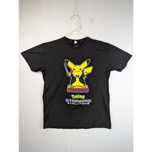 Alstyle AAA Mens Lrg Pokémon Symphonic Evolutions 2015 Concert T-Shirt Pikachu